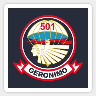 Mod.2 Geronimo 501st Airborne Parachute Infantry Sticker